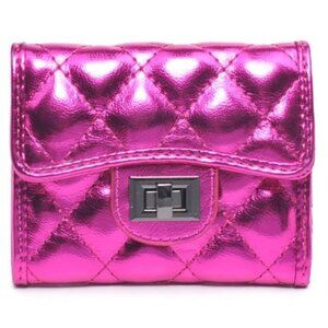 HOLOGRAPHIC FUSHCHIA " SHANTEL " WALLET